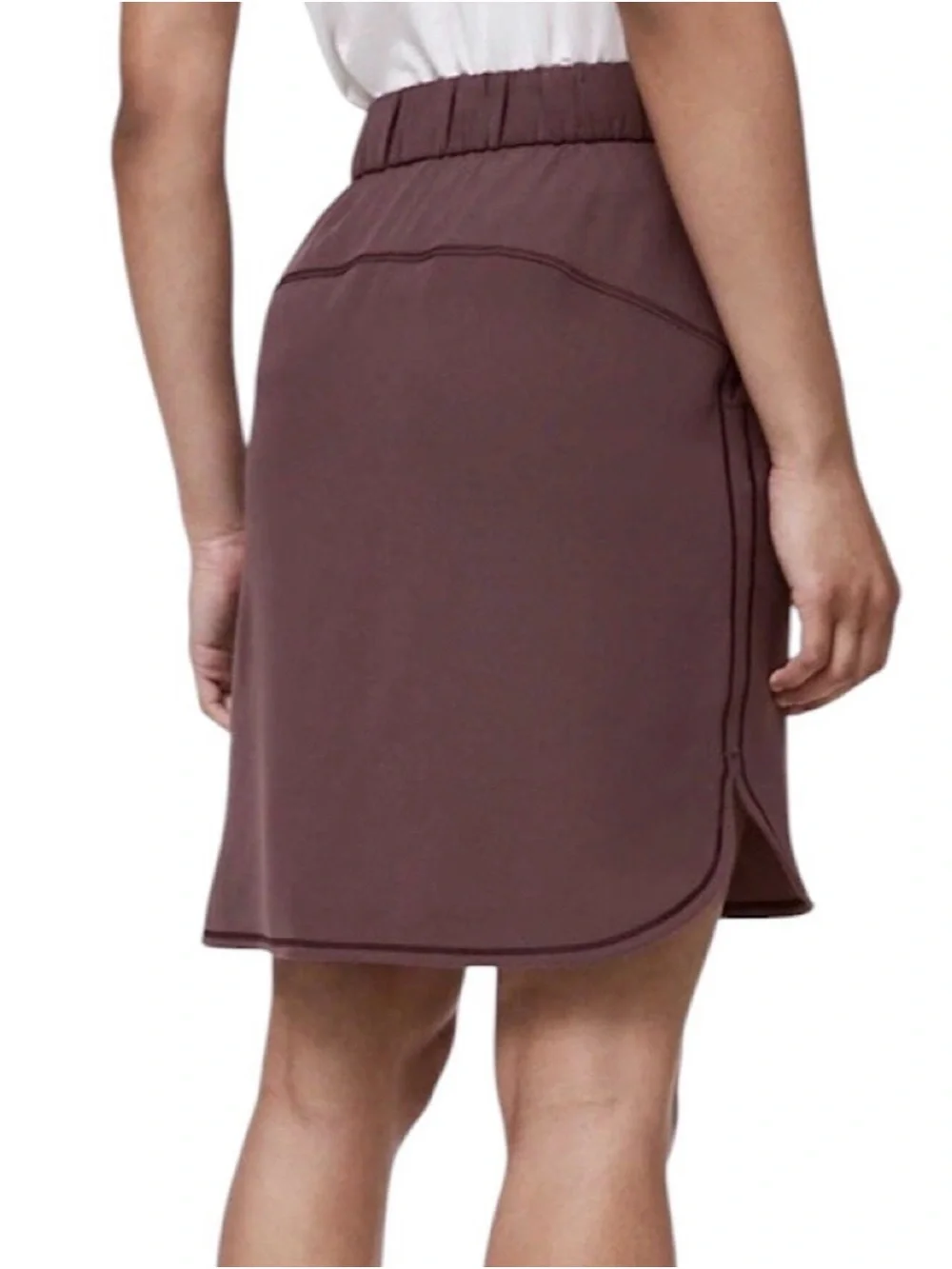 Lululemon On The Fly Skirt *Woven Cherry Cola size 10
